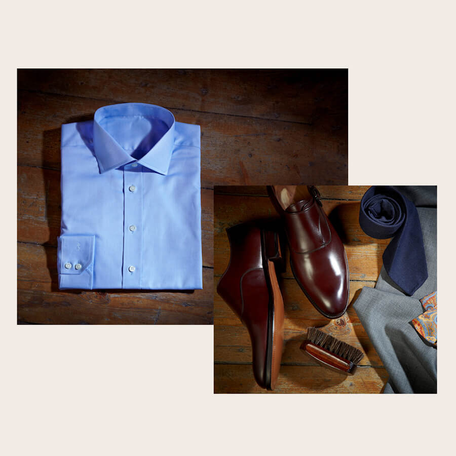 Accessories and shirt for a bespoke suit – Piotr Kamiński